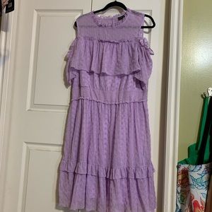 Purple eyelet dress Lane Bryant